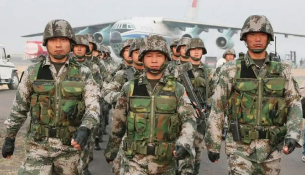 Lực lượng quân đội Trung Quốc tham gia cuộc tập trận tại Nga. Ảnh: AsiaTimes