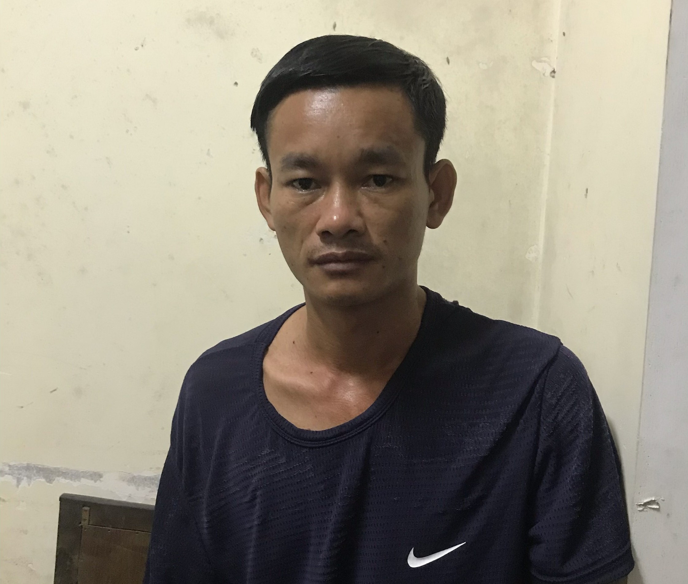 Đối tượng Nguyễn Văn Tuyên bị bắt giữ. Ảnh: Đức Vũ
