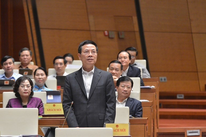 Bộ trưởng Nguyễn Mạnh Hùng trả lời Quốc hội về tôn chỉ mục đích báo chí