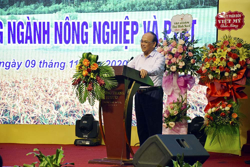 Đồng chí Nguyễn Thế Trung- nguyên Phó Ban thường trực Ban Dân vận Trung ương phát biểu tại buổi tọa đàm. Ảnh: Phú Hương