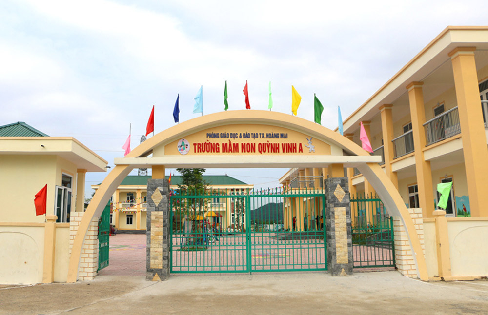 Trường Mầm non Quỳnh Vinh. Ảnh: Nguyễn Hải