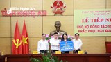 Phó Chủ tịch nước Đặng Thị Ngọc Thịnh trao hỗ trợ cho Nghệ An khắc phục thiệt hại do mưa lụt