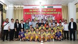Sông Lam Nghệ An đón đội U11 cùng cúp vô địch toàn quốc 2020