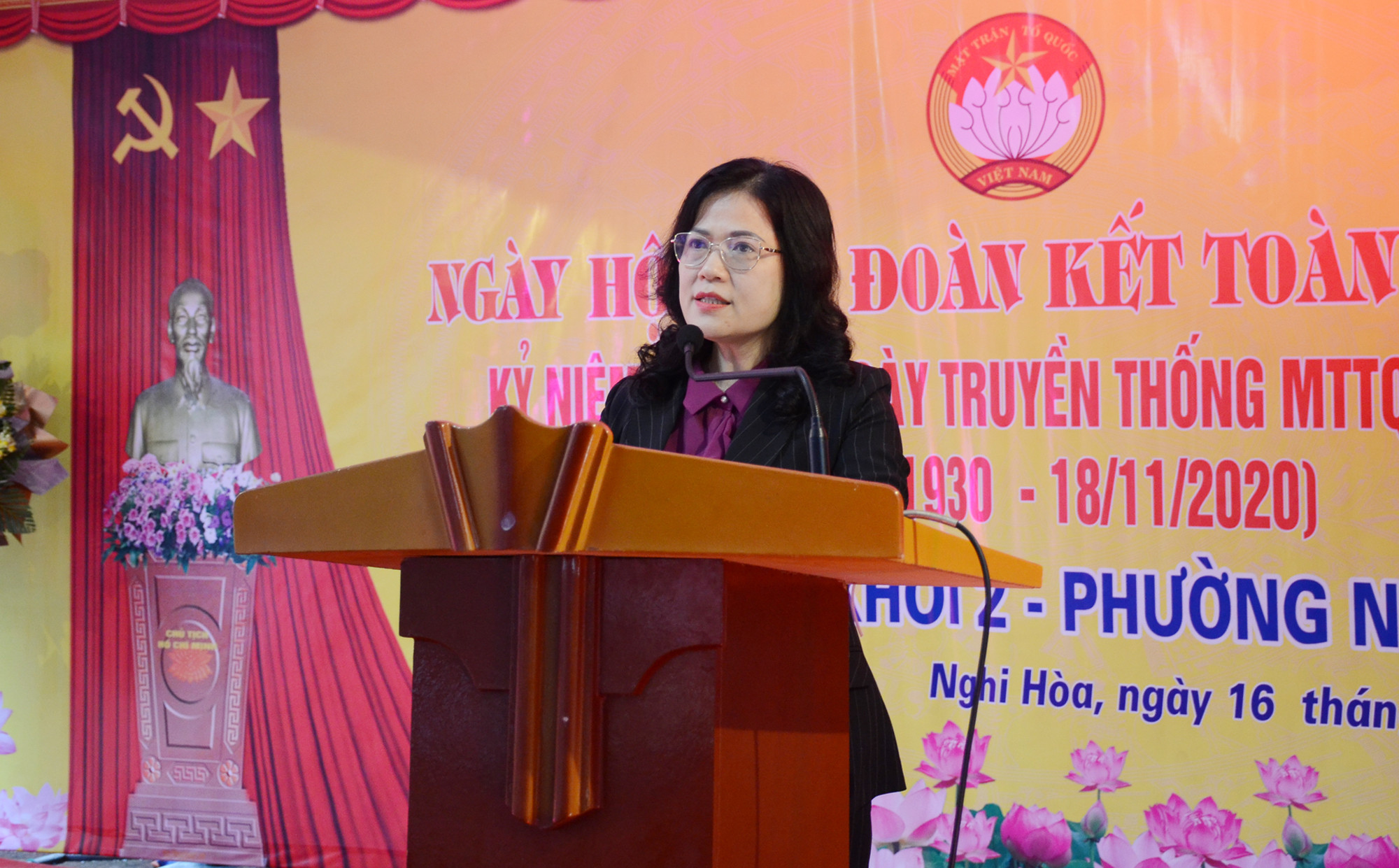 Phát biểu tại Ngày hội, đồng chí Nguyễn Thị Kim Chi bày tỏ mong muốn. Ảnh: Thành Chung