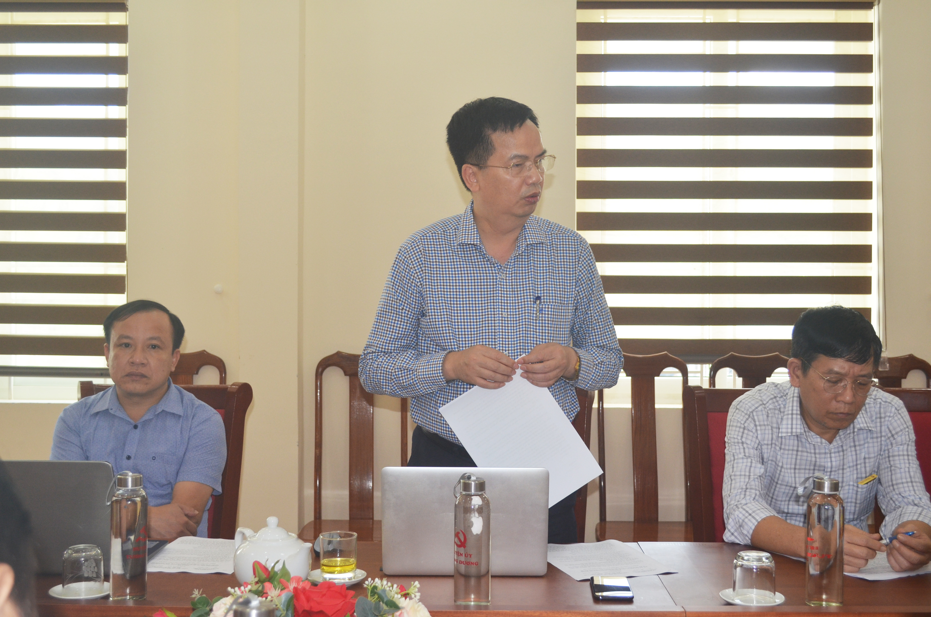 Tổng Giám đốc PNPD, ông Nguyễn Thanh Tùng phát biểu tại cuộc họp. Ảnh: Nhật Lân