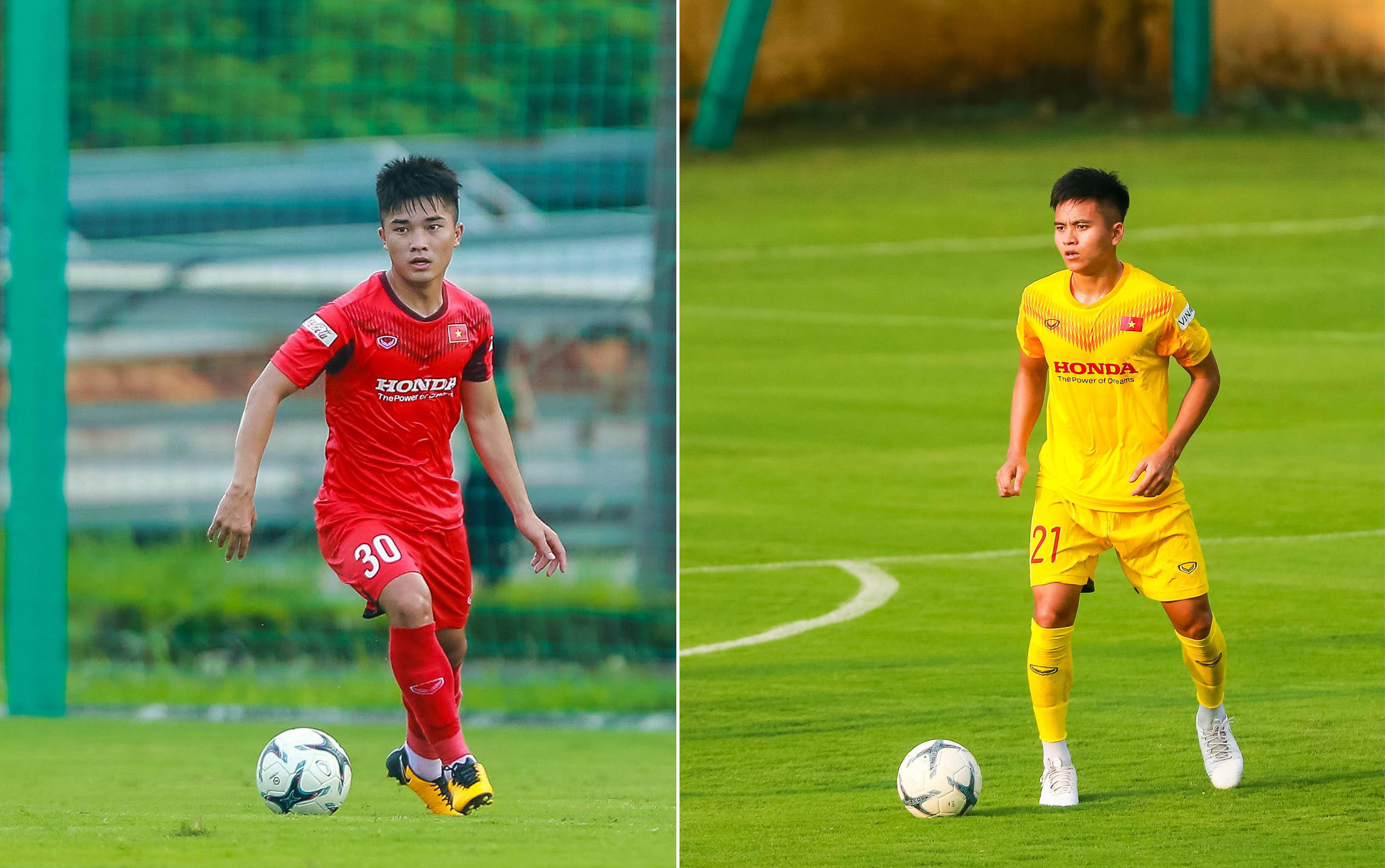 Tiền vệ Đặng Văn Lắm và trung vệ Bá Sang không kịp tham dự VCK U21 QG 2020. Ảnh: Hải Hoàng