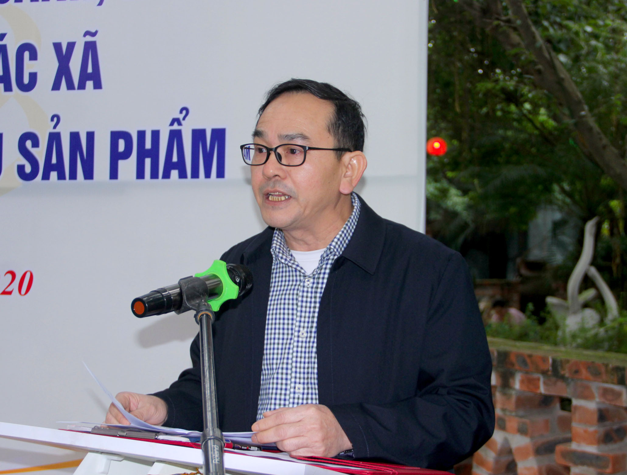 Ông Trần Quang Lâm - Phó Chủ tịch UBND TP Vinh phát biểu tại buổi lễ. Ảnh: Quang An