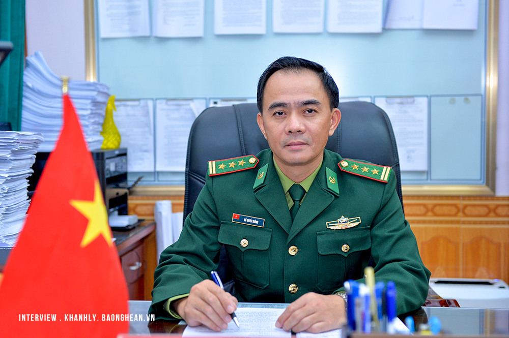Thượng tá Hồ Quyết Thắng - Phó Chỉ huy trưởng - Tham mưu trưởng Bộ đội Biên phòng tỉnh
