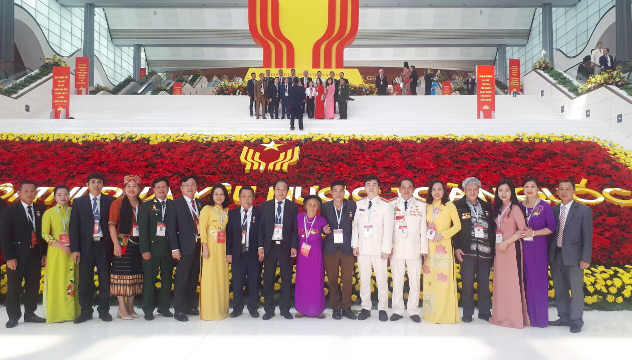Các đại biểu tỉnh Nghệ An tham dự đại hội. Ảnh K.L