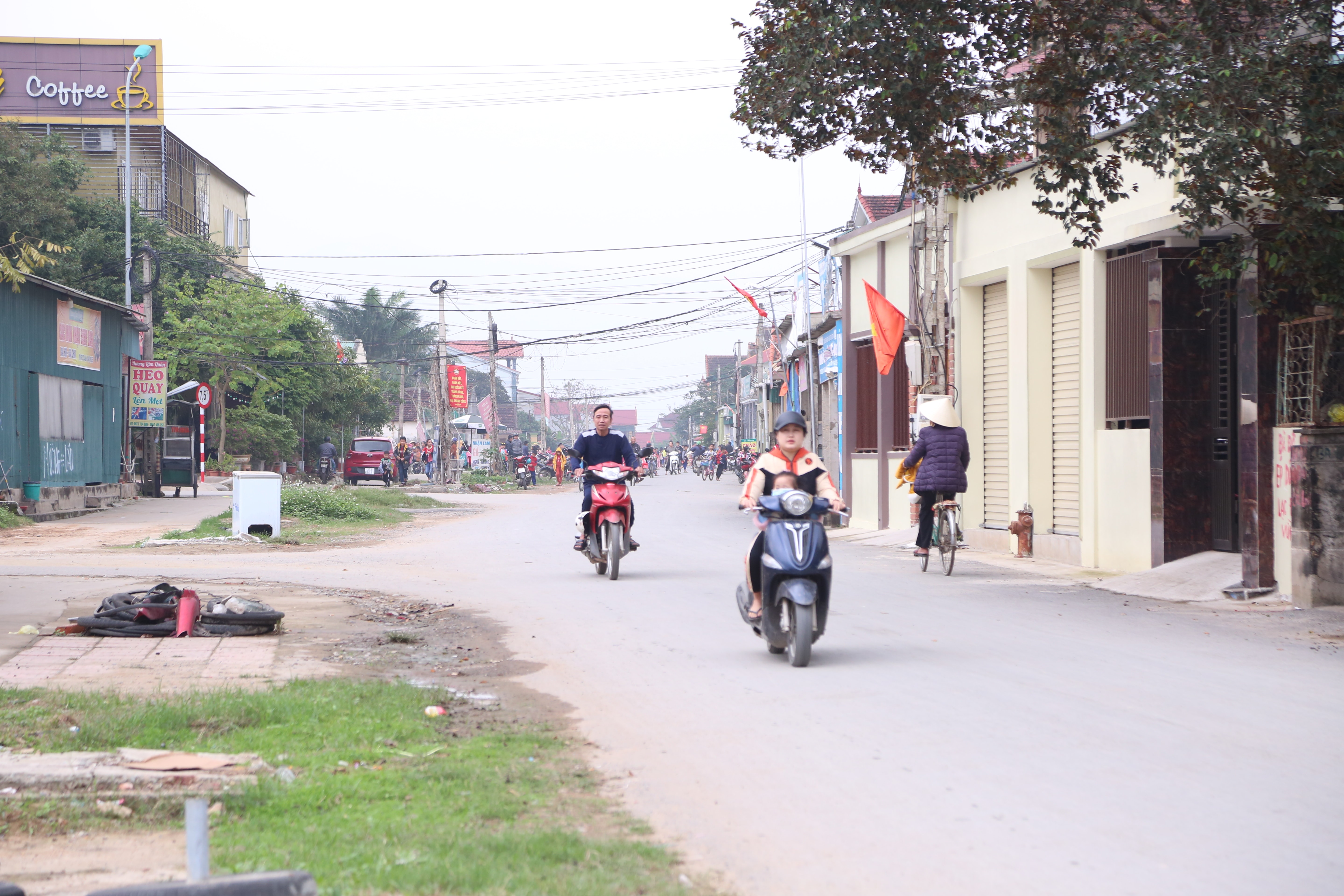 Xóm Nam Bắc Sơn (thị trấn Nam Đàn) được hình thành sau khi sáp nhập 3 xóm dân cư. Ảnh: Đào Tuấn 