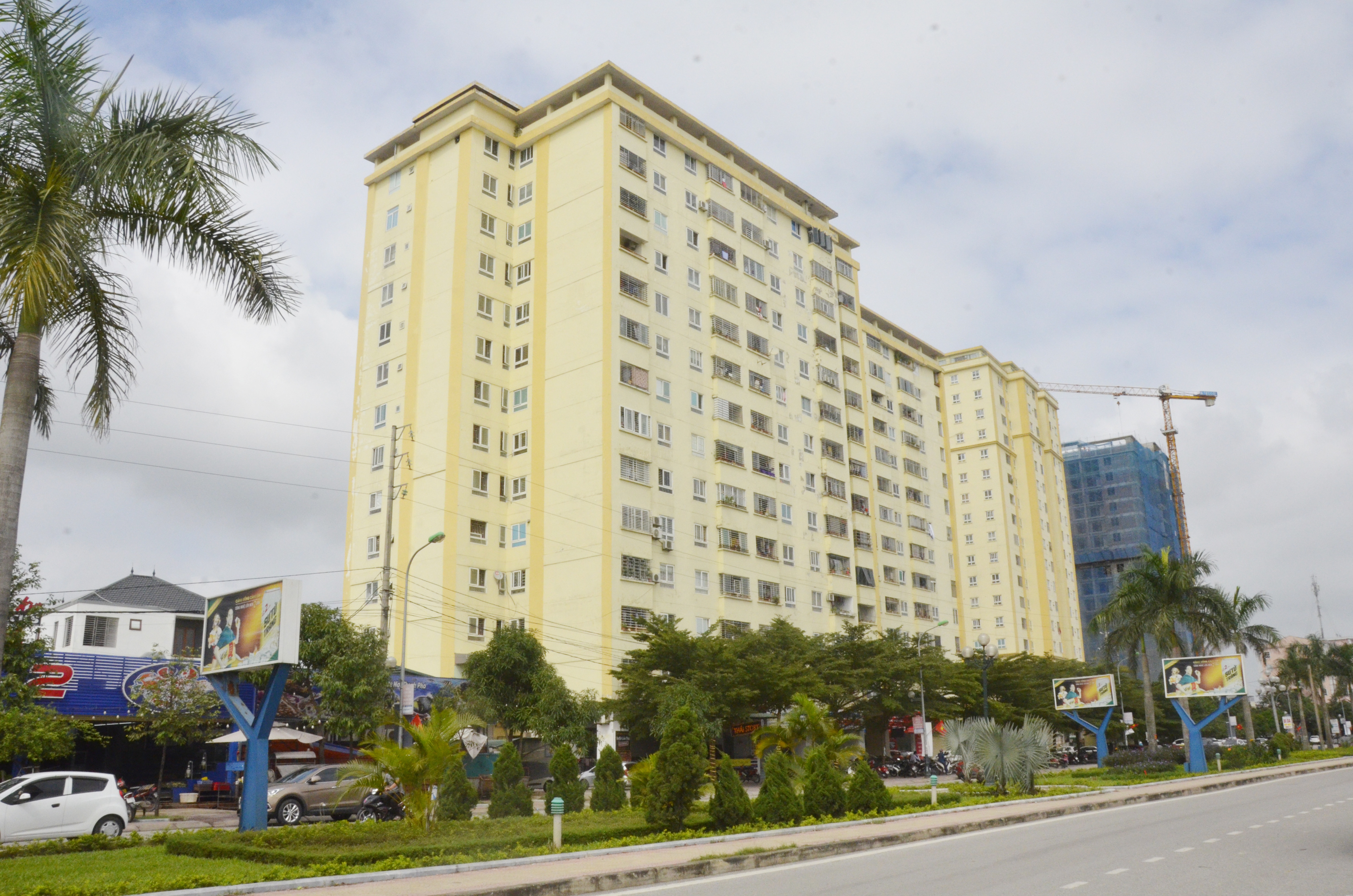 Phường Vinh Tân (Thành phố Vinh) địa phương có nhiều dự án chung cư cao tầng. Ảnh: Thanh Lê