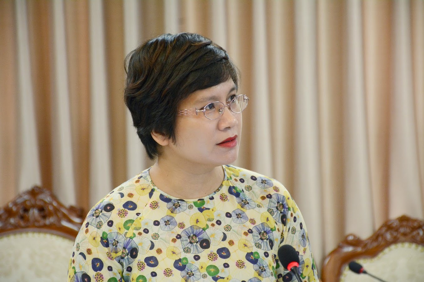 Bà Nguyễn Thu Thủy, Vụ trưởng Vụ Giáo dục Đại học, Bộ GD-ĐT