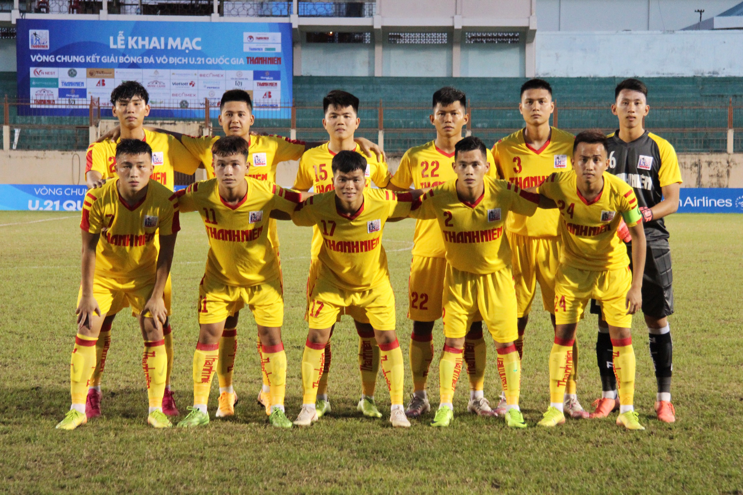Đội U21 SLNA năm nay là sự kết hợp giữa cầu thủ U17, U19 và U21. Ảnh: Bá Tuấn