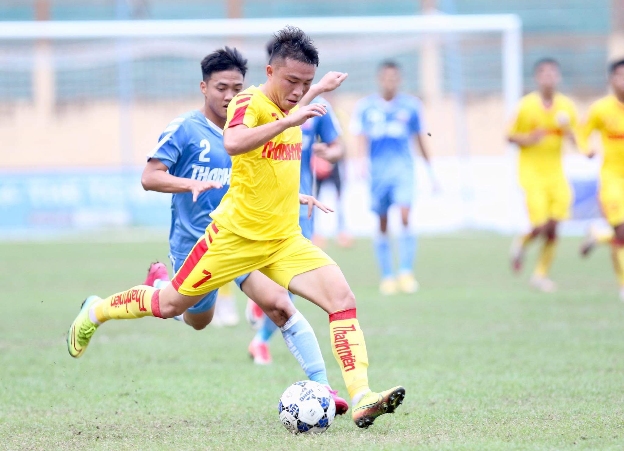 Nguyễn Văn Việt là cầu thủ nổi bật của U21 SLNA. Ảnh: BTC