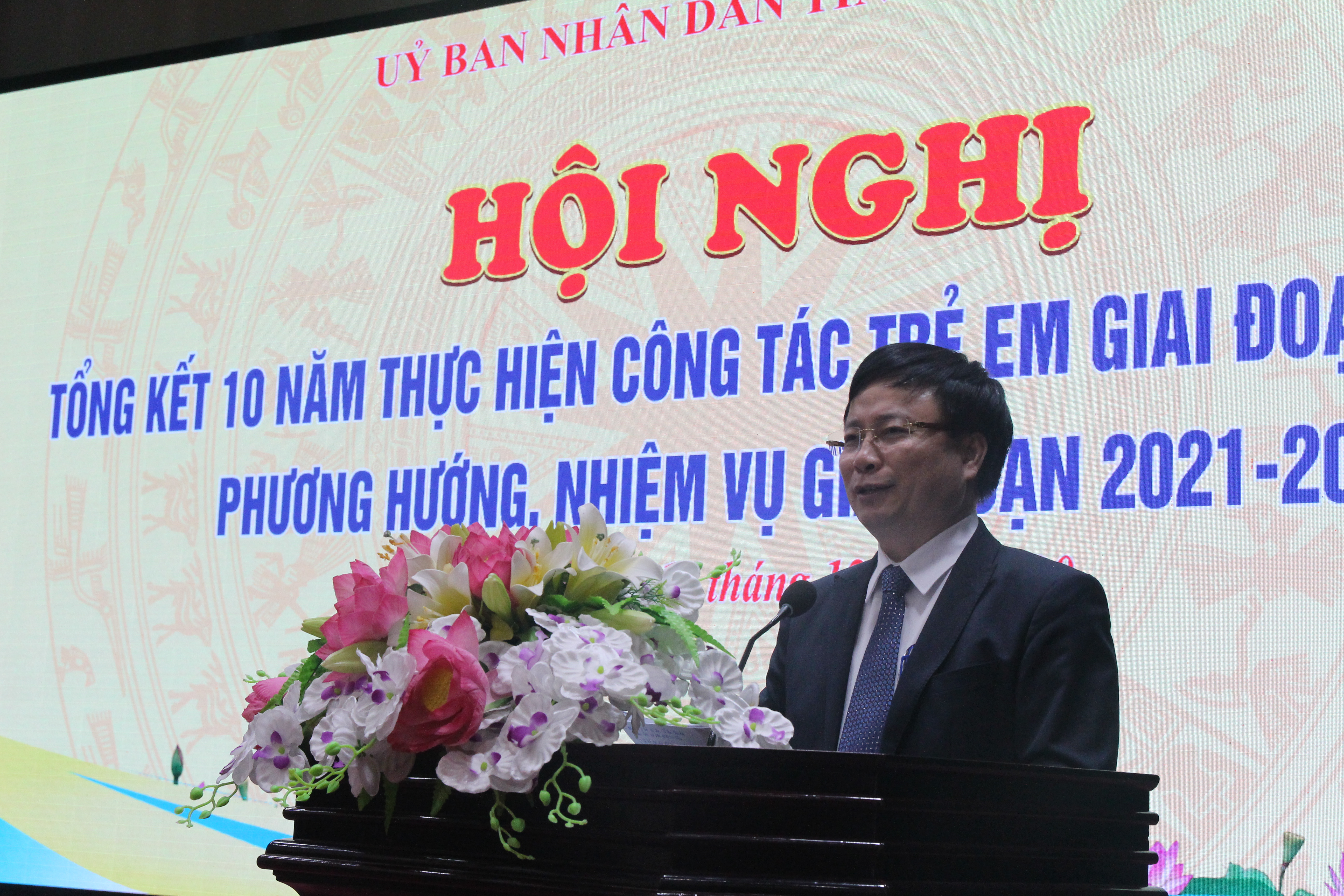 Đồng chí Bùi Đình Long kết luận tại hội nghị. Ảnh: Thanh Nga