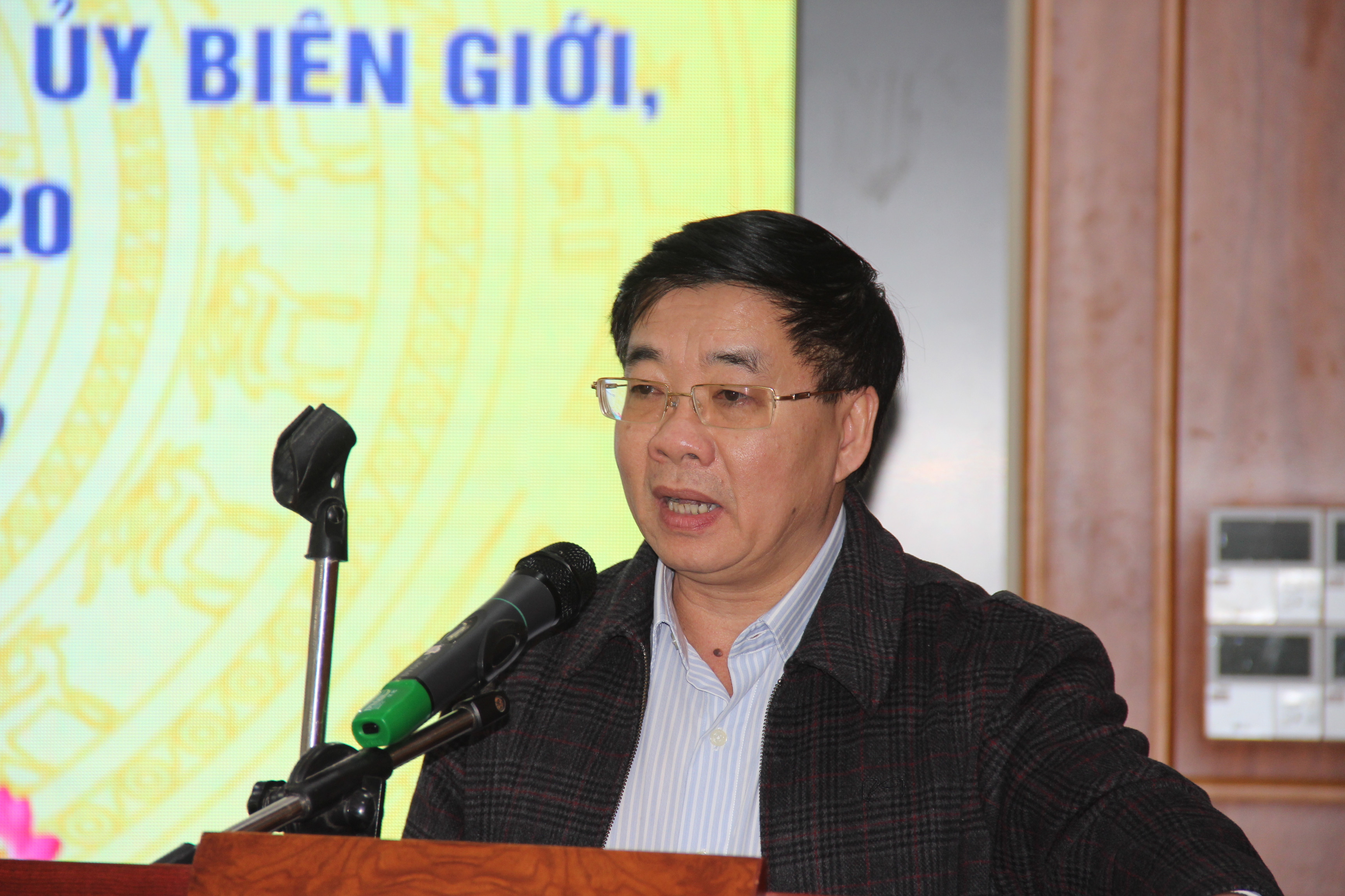 Đồng chí Nguyễn Văn Thông phát biểu tại hội nghị. Ảnh: Hoài Thu