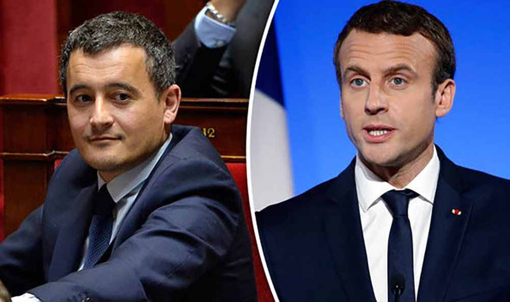 Gérald Darmanin được xem là “canh bạc rủi ro” của Tổng thống Macron. Ảnh: Daily Express