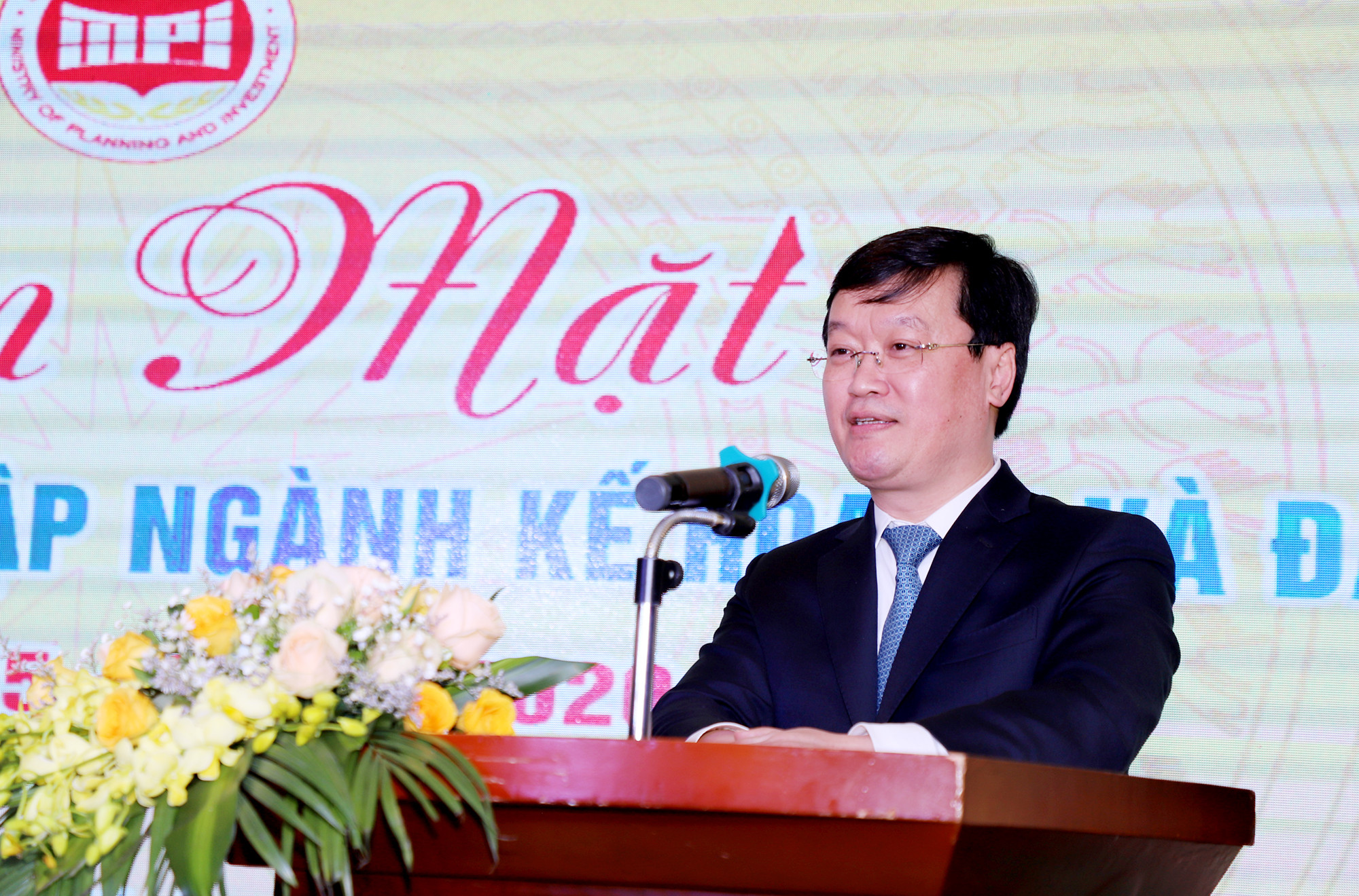 Đồng chí Nguyễn Đức Trung - Chủ tịch UBND tỉnh phát biểu tại lễ kỷ niệm. Ảnh: Phạm Bằng