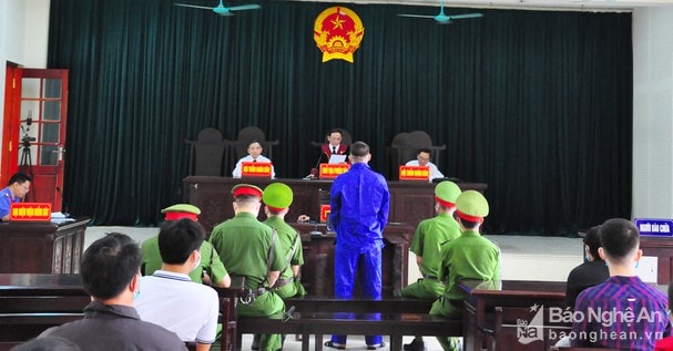 Phiên tòa xét xử Phan Công Hải, trú tại xã Nghi Diên, huyện Nghi Lộc về tội chống phá Đảng, Nhà nước. Ảnh tư liệu