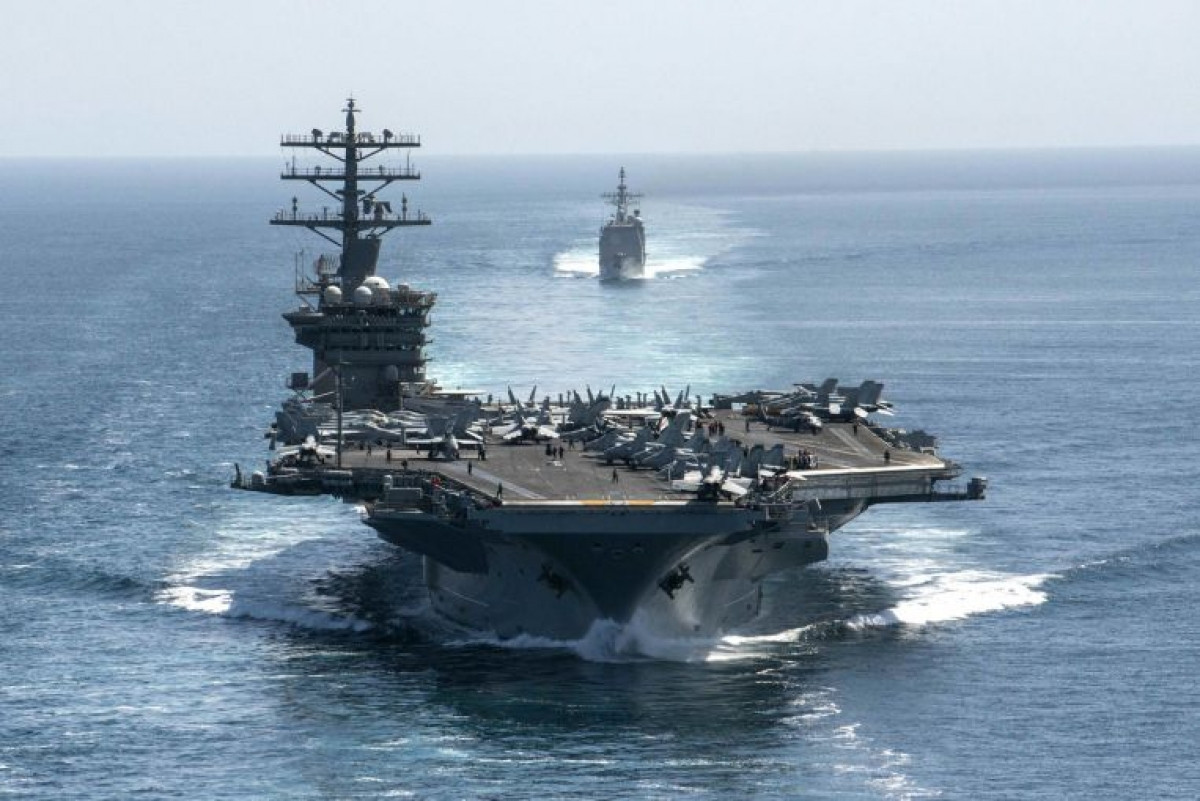 Tàu sân bay USS Nimitz của Mỹ. Ảnh: AFP