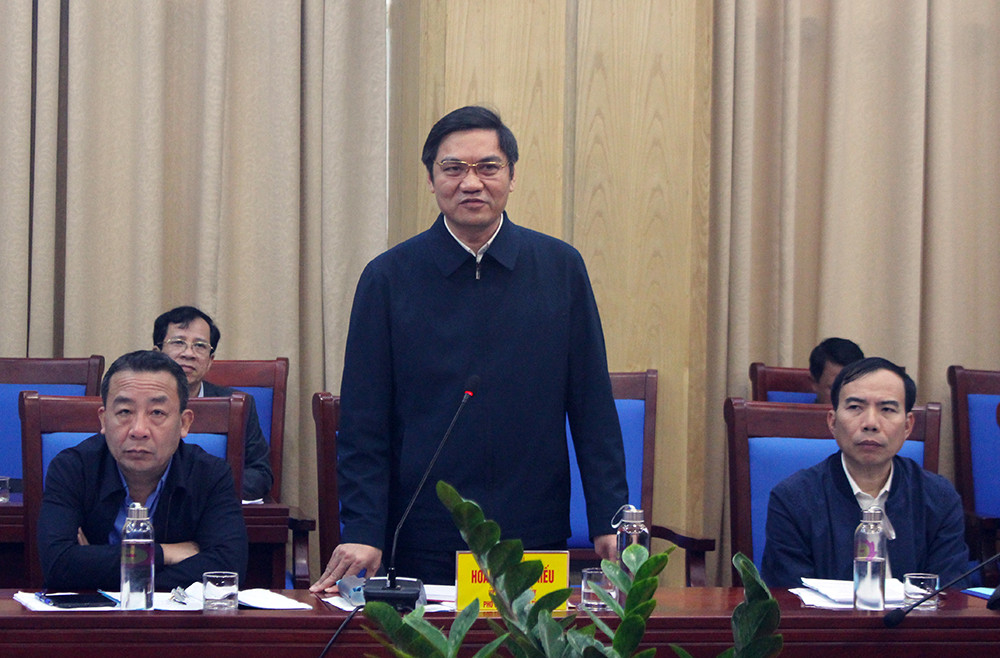 Đồng chí Hoàng Nghĩa Hiếu khẳng định Nghệ An sẽ tiếp tục nỗ lực thực hiện các giải pháp. Ảnh: Phú Hương