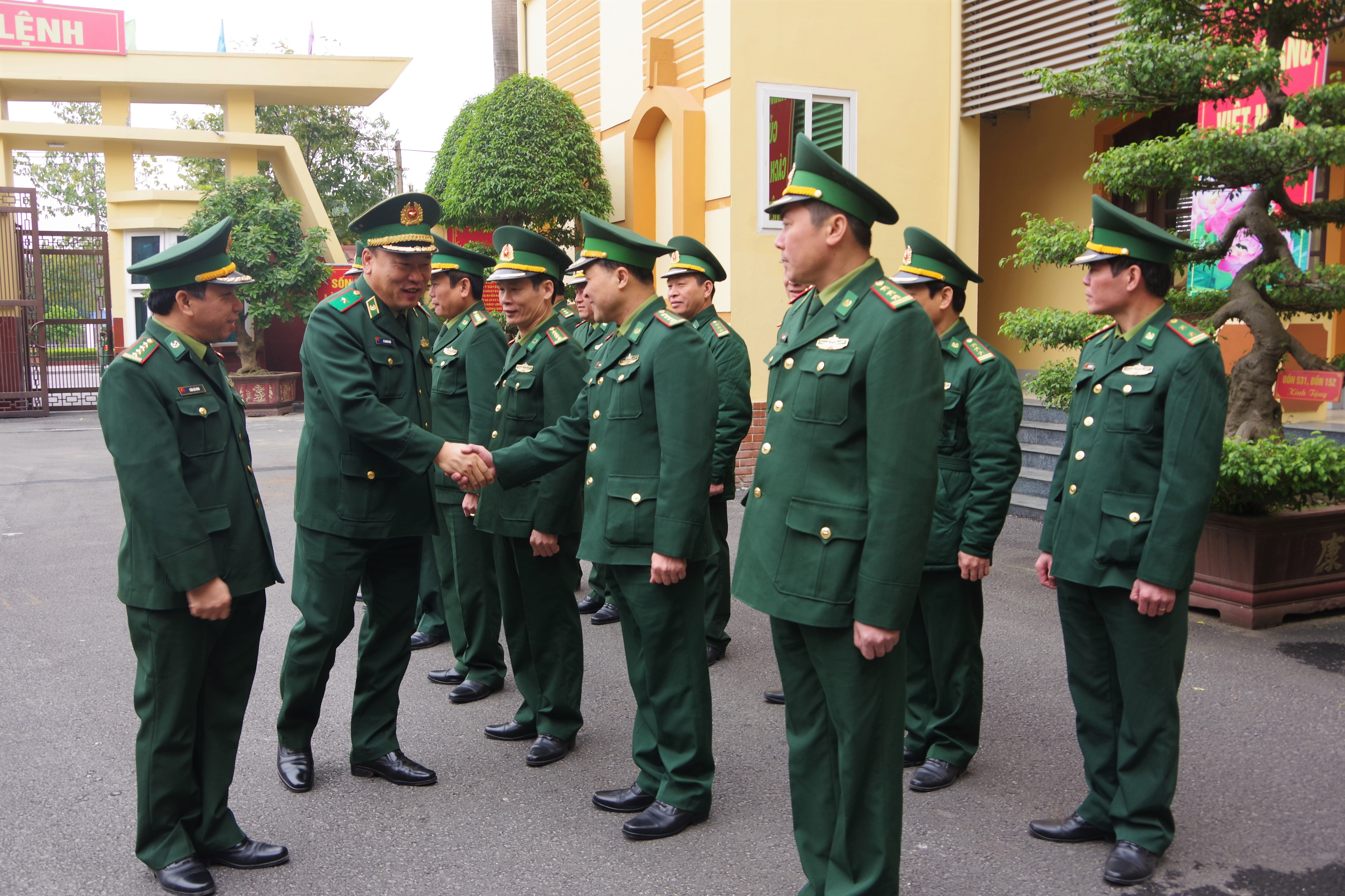 Thiếu tướng Lê Quang Đạo đến kiểm tra tại Bộ Chỉ huy BĐBP Nghệ An.