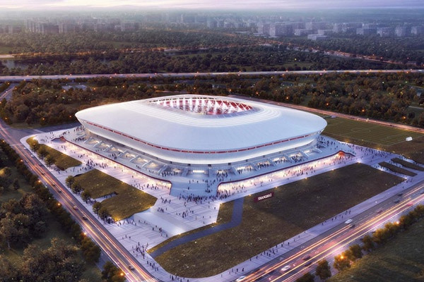 Sân Pudong Football sẵn sàng tổ chức các trận vòng loại World Cup. Ảnh: Sina.