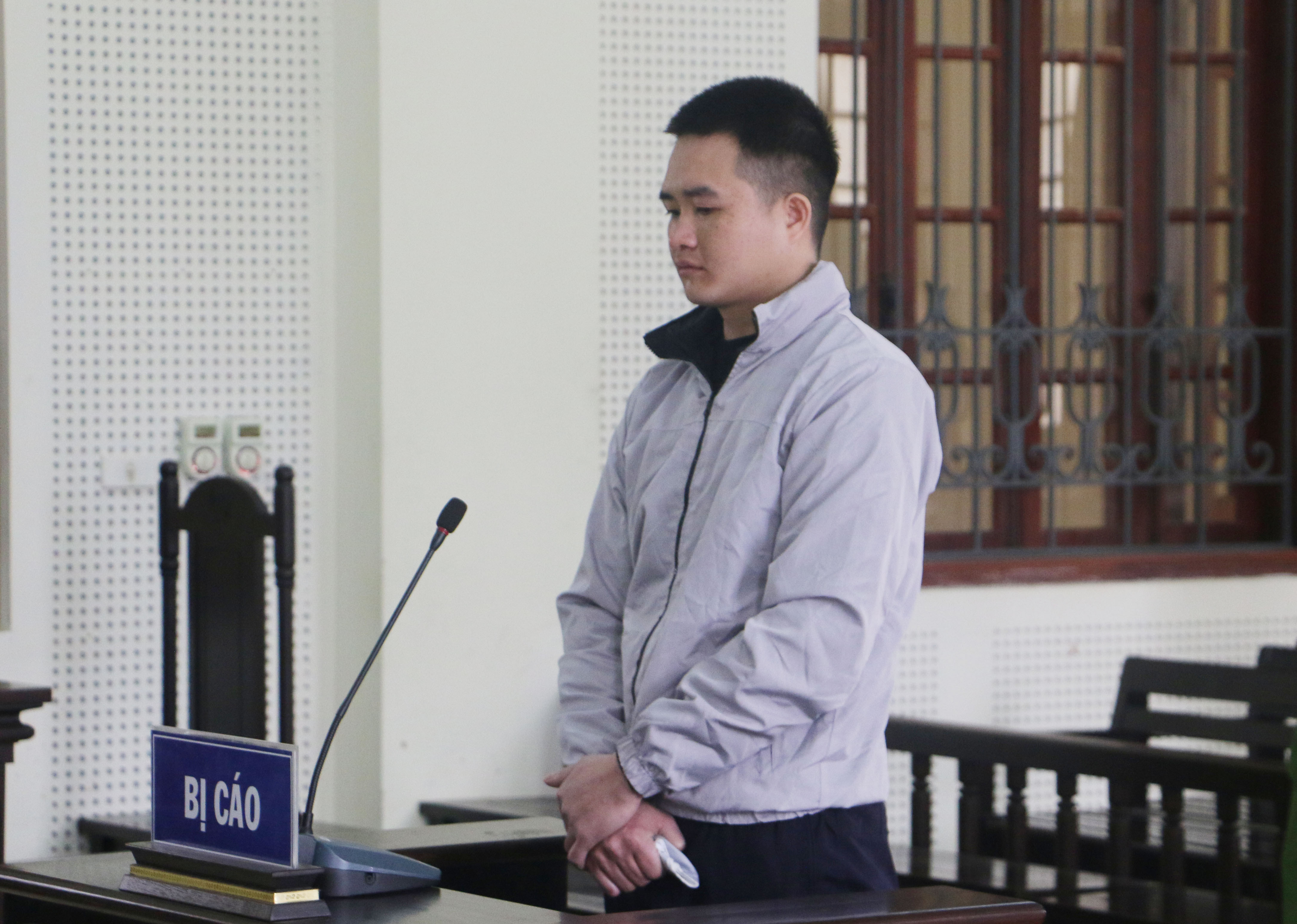 Bị cáo Lô Văn Phạm tại phiên tòa. Ảnh: An Quỳnh.