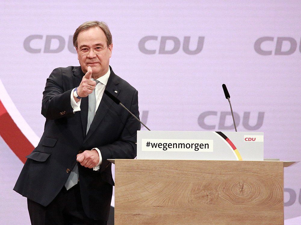 Ông Armin Laschet cam kết sẽ đoàn kết nội bộ đảng CDU. Ảnh: The Guardian