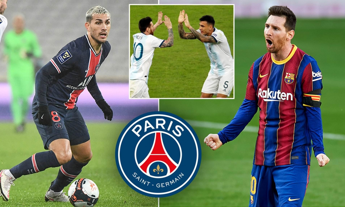 Paredes mời gọi Messi tới PSG. (Ảnh: Daily Mail)