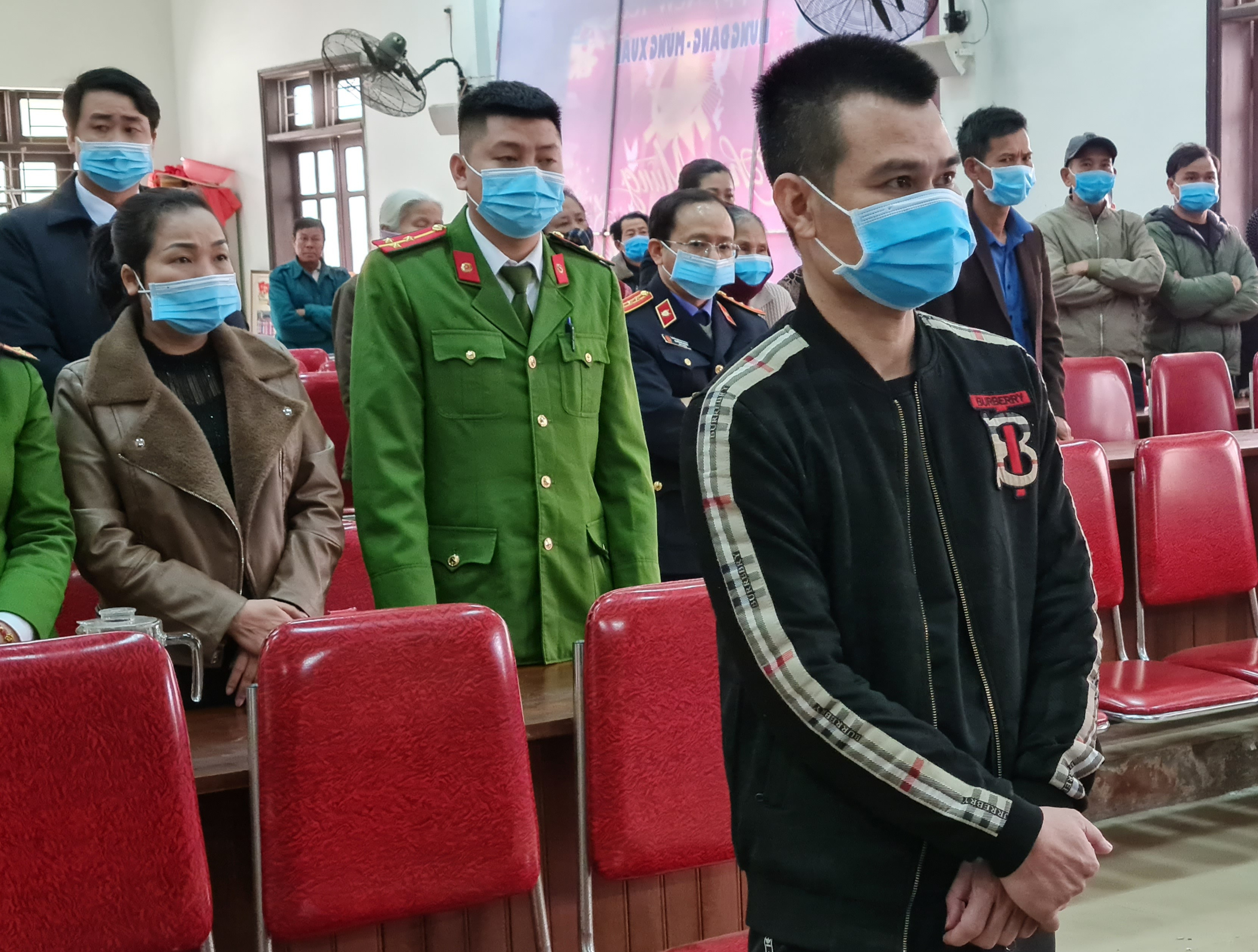 Bị cáo Nguyễn Văn Đoàn tại phiên xét xử. Ảnh: Ngọc Mai