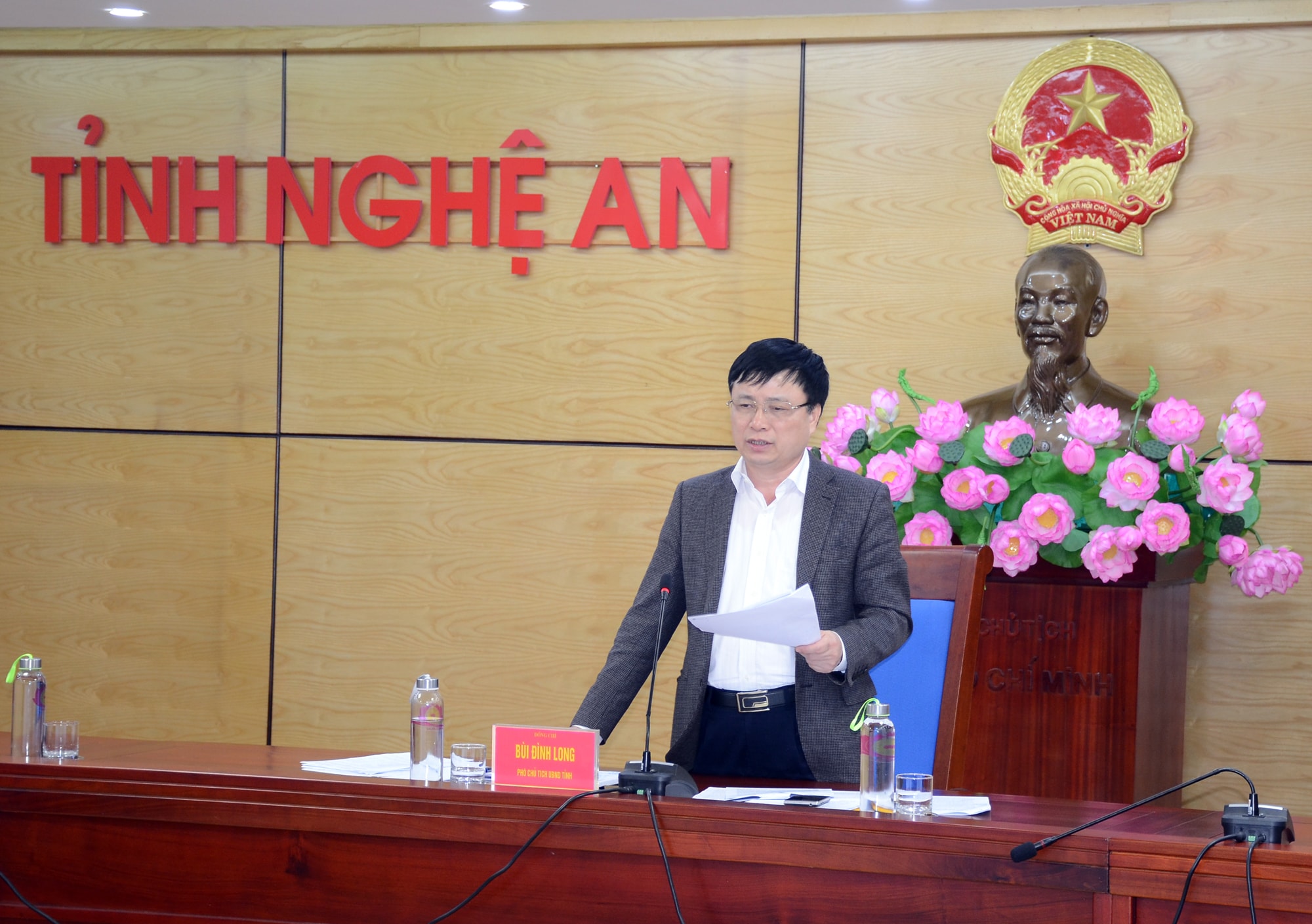 Đồng chí Bùi Đình Long chỉ đạo rõ 