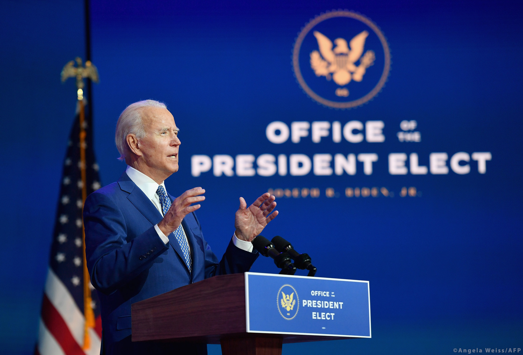 Joe Biden trở thành tân Tổng thống Mỹ là cơ hội để thiết lập lại quan hệ xuyên Đại Tây Dương. Ảnh: AFP