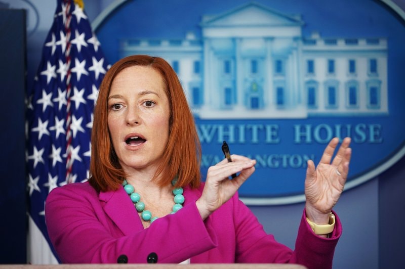 Thư ký báo chí Nhà trắng Jen Psaki. Ảnh It