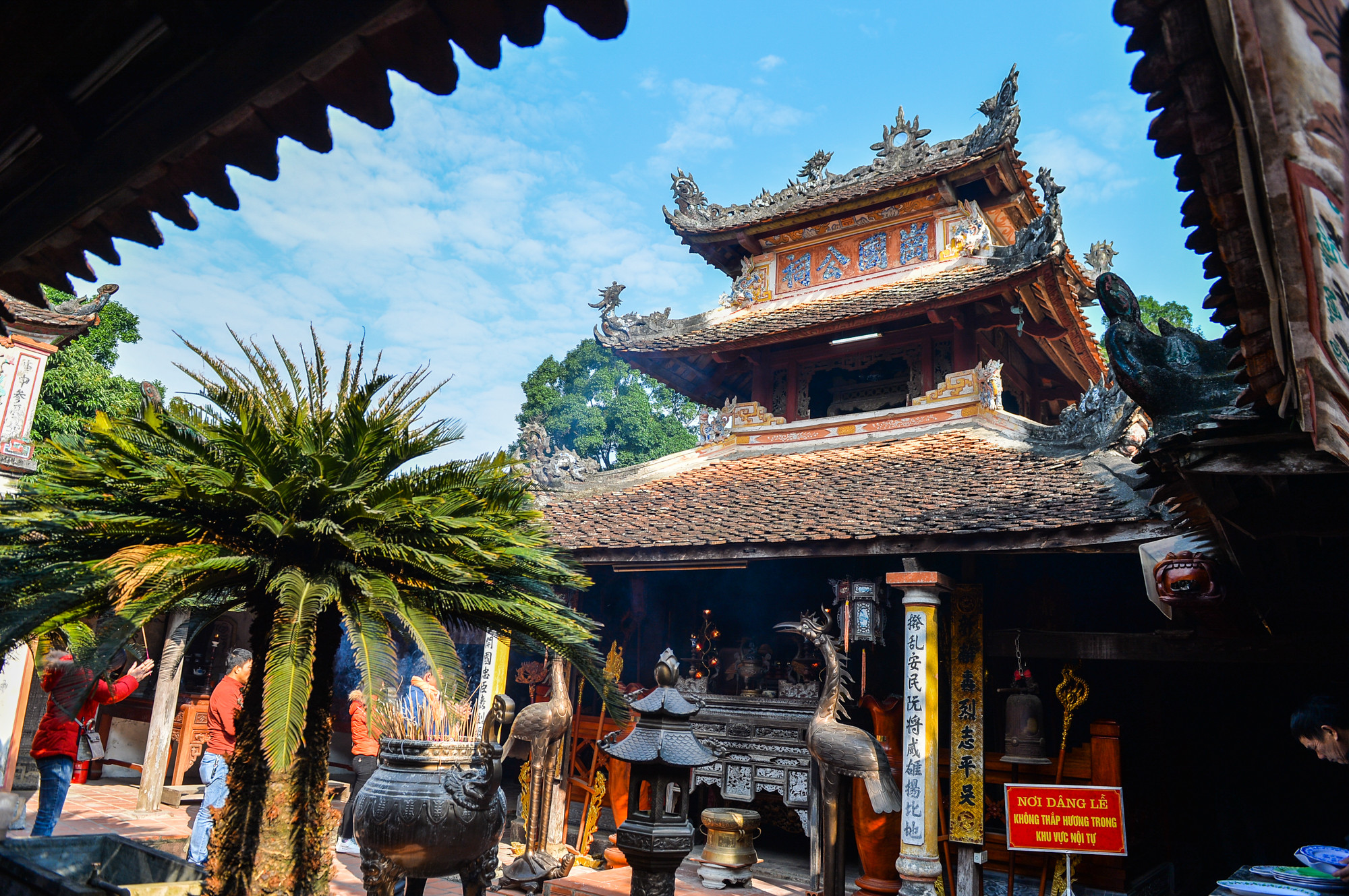Đền thờ Nguyễn Xí là một công trình kiến trúc, nghệ thuật đặc sắc. Ảnh: Thành Cường