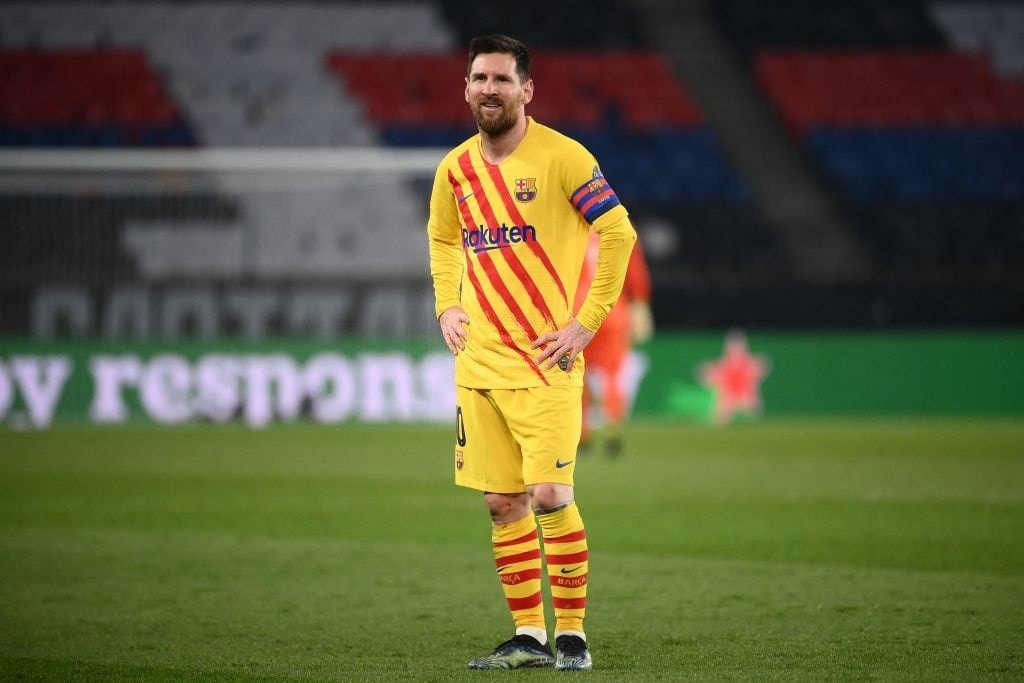 PSG không muốn thêm một lần chạm trán Messi. Ảnh: Getty.