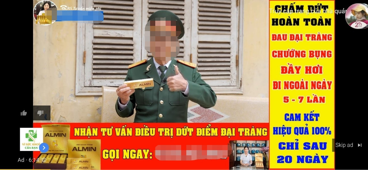 Quảng cáo thuốc đông y đang bủa vây người xem trên mạng xã hội. Ảnh: Tiến Hùng