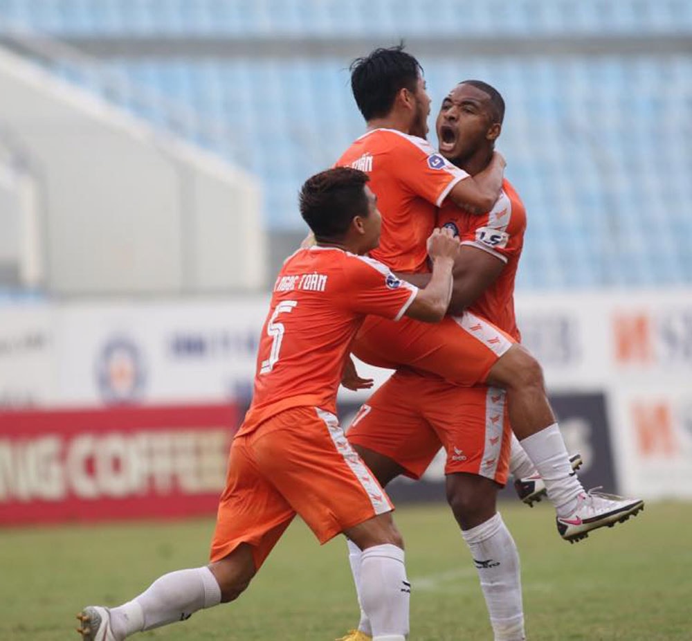 SHB Đà Nẵng đang thi đấu khá thành công tại giai đoạn 1 V.League 2021. Ảnh: VPF