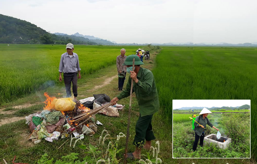 Hiện nay, các cơ sở hội nông dân huyện Anh Sơn đang triển khai rầm rộ phong trào “sạch từ nhà ra đồng ruộng”. 