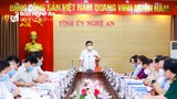 Ban Thường vụ Tỉnh ủy Nghệ An cho ý kiến về chủ trương xây dựng Đền thờ liệt sĩ tỉnh 