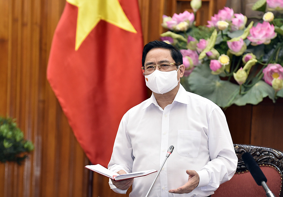 Thủ tướng Chính phủ Phạm Minh Chính phát biểu chỉ đạo tại hội nghị. Ảnh: VGP/Nhật Bắc