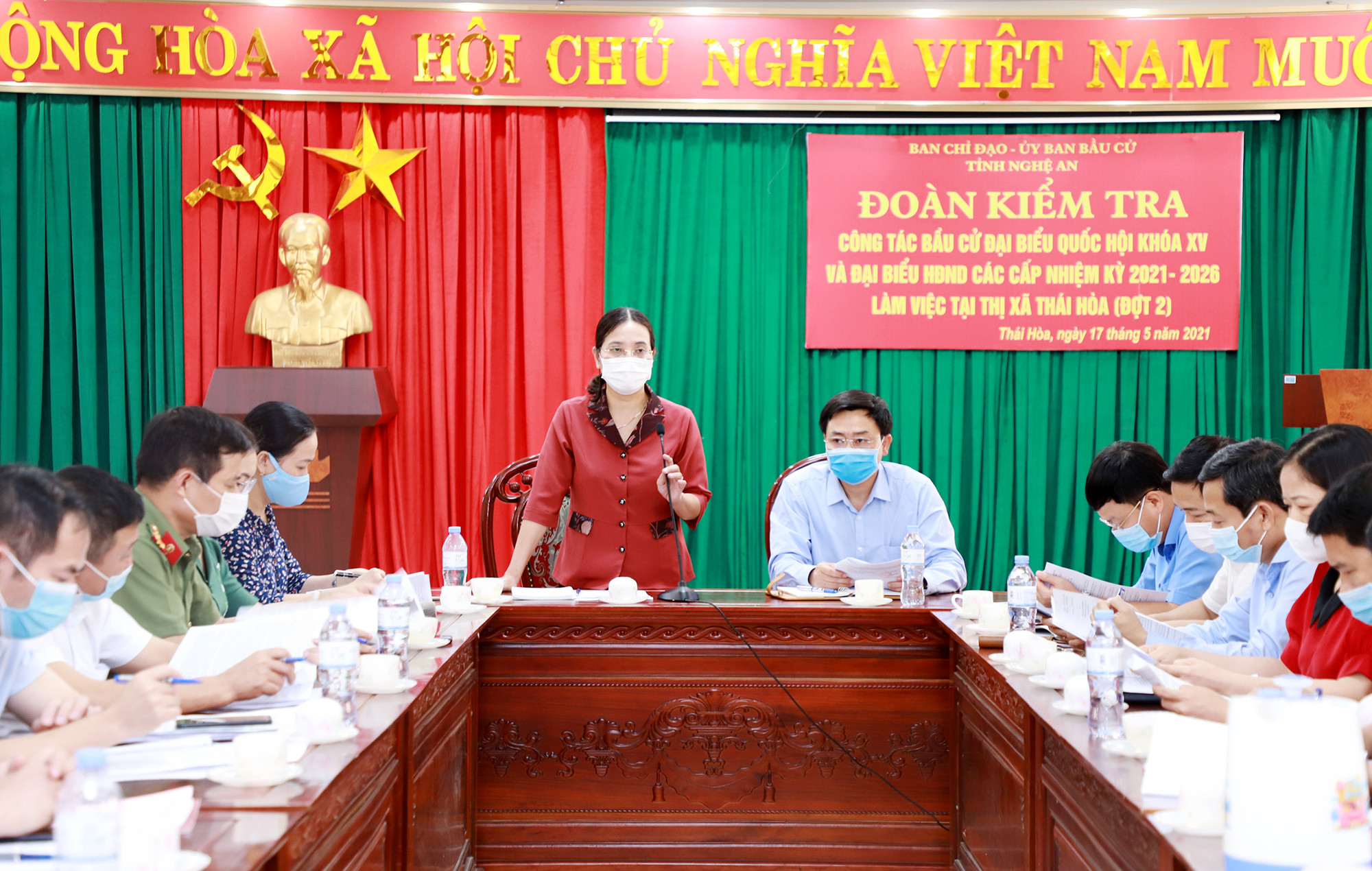 Đồng chí Cao Thị Hiền - Phó Chủ tịch Thường trực HĐND tỉnh kết luận buổi kiểm tra. Ảnh: Phạm Bằng