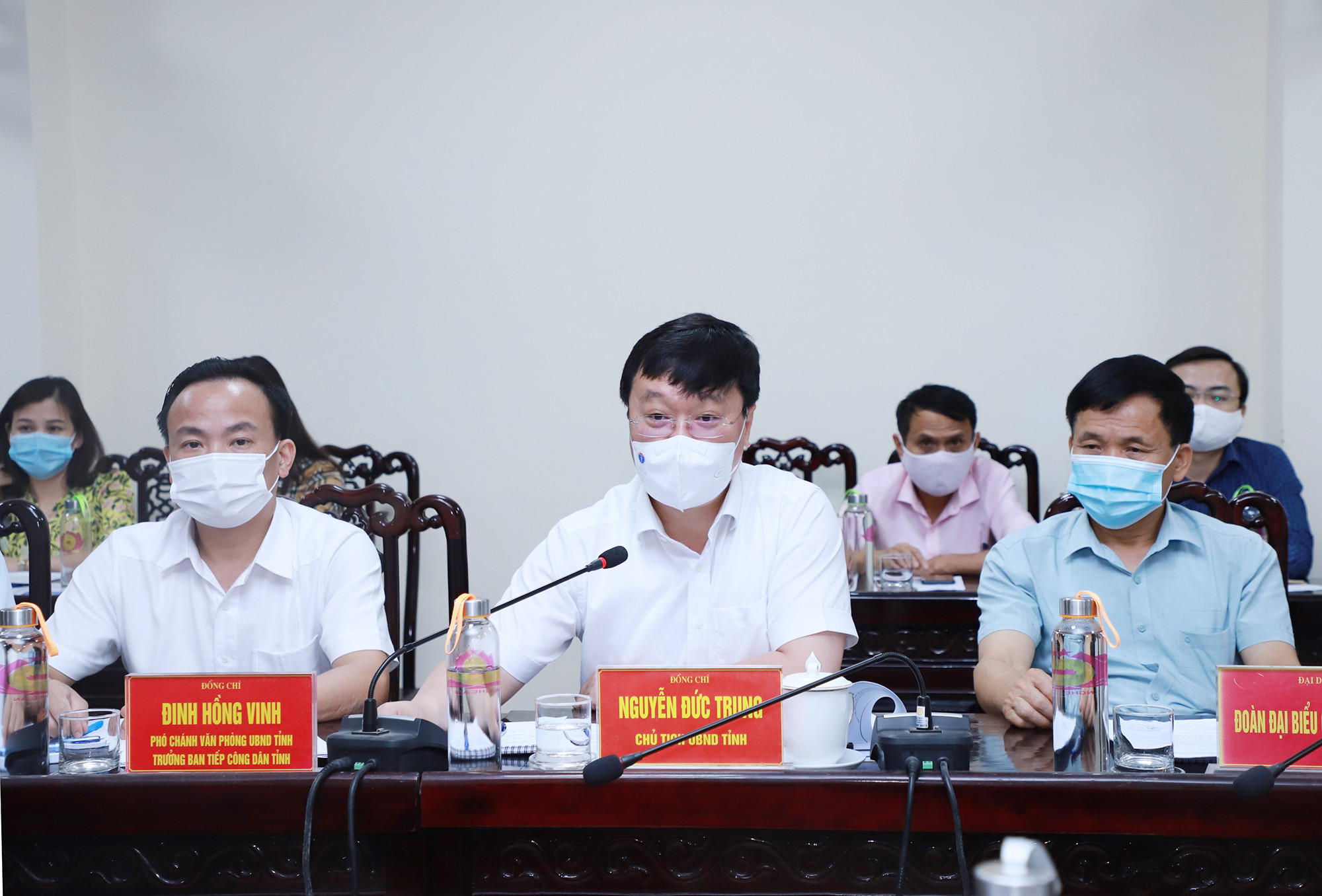 Đồng chí Nguyễn Đức Trung - Chủ tịch UBND tỉnh kết luận phiên tiếp dân. Ảnh: Phạm Bằng