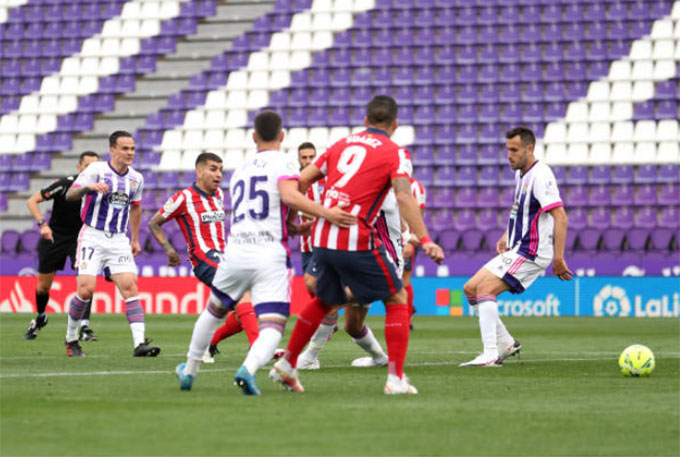Correa gỡ hòa trong trận Valladolid vs Atletico