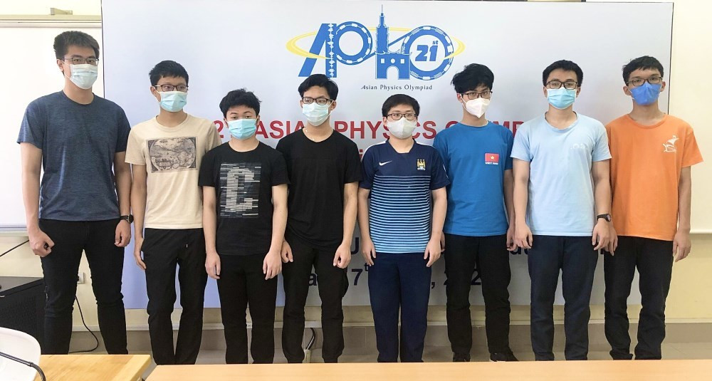 Các học sinh Việt Nam tham dự Kỳ thi Olmpic Vật lý Châu Á - Ảnh: Internet