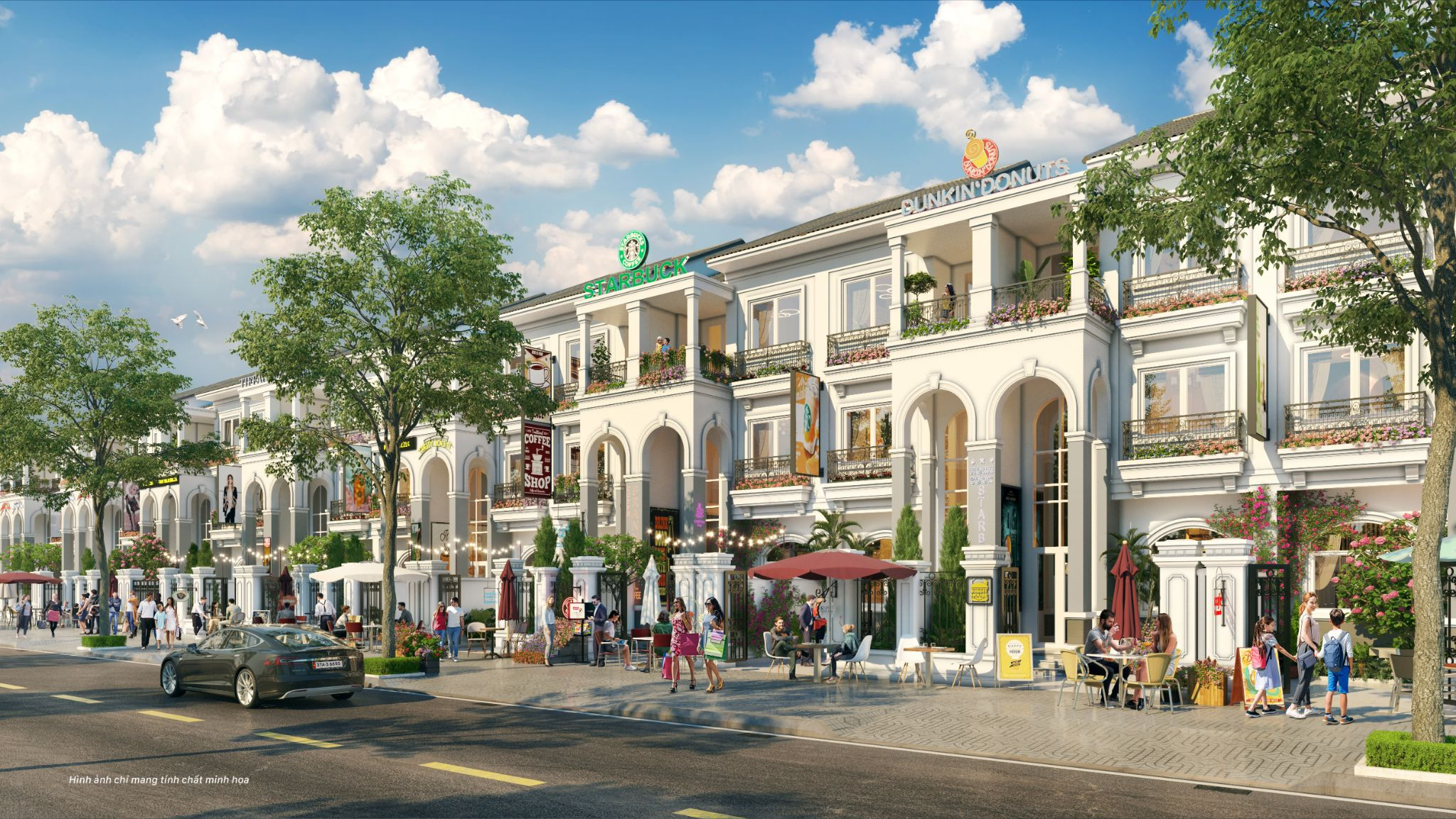 Sản phẩm nhà phố thương mại tại phân khu Hoàng Yến - Dự án Vinh Heritage được khách hàng đón nhận tích cực