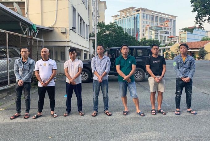 Một số nghi can trong vụ cướp. Ảnh: Công an cung cấp.