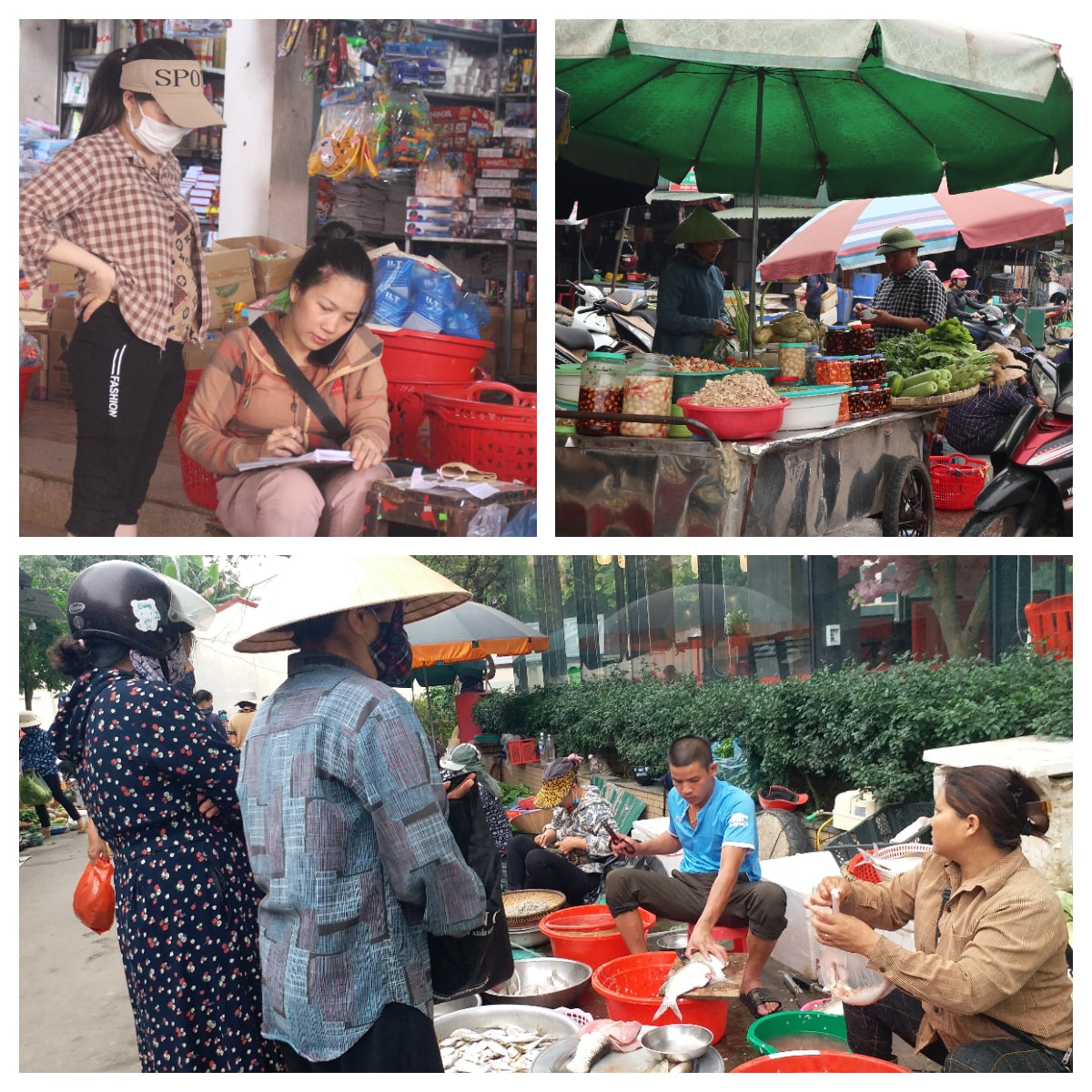 Tuy nhiên, vẫn còn một số người dân chủ quan, thờ ơ với việc đeo khẩu trang nơi công cộng. Ảnh: Thanh Phúc