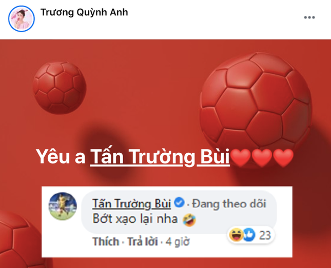 Được Trương Quỳnh Anh 'tỏ tình', thủ môn Bùi Tấn Trường trả lời bất ngờ ảnh 1