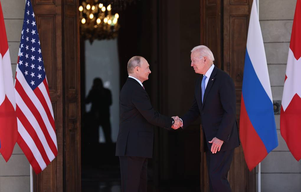 Tổng thống Nga Putin và Tổng thống Mỹ Biden. Ảnh: TASS